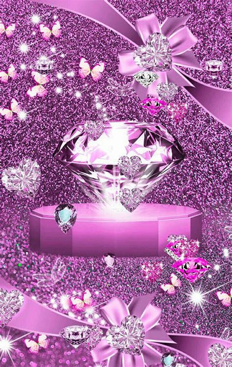 Pin by Елена Малахова on Pink wallpaper | Pink diamond wallpaper, Pink ...