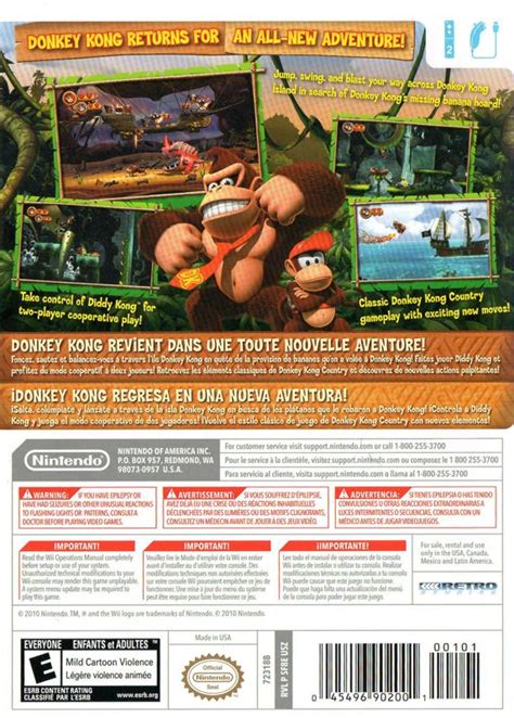 Donkey Kong Country Returns cover or packaging material - MobyGames