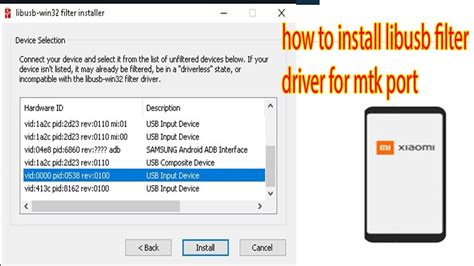 libusb win32 devel filter,libusb filter driver for mtk port - YouTube