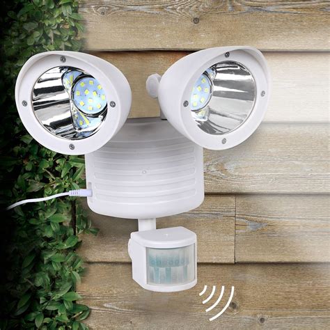 White Dual 22 LEDs Security Detector Solar Spot Light Motion Sensor ...