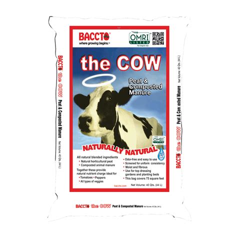 Get Baccto The Cow Compost & Manure, 40 quart bag in MI at English ...