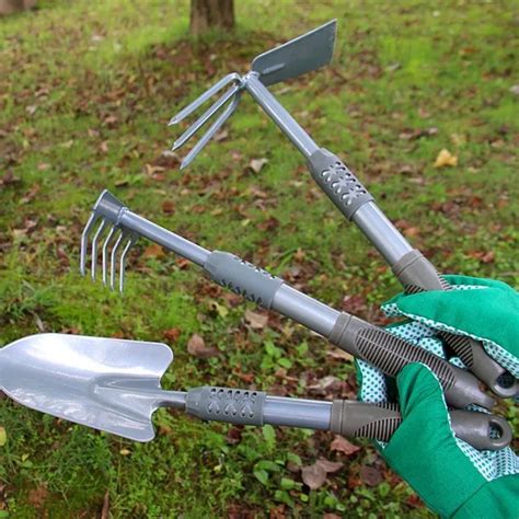 3pcs Multipurpose Shovel Rake Garden Plant Tool Set Potted Plants Maintenance Suit With Plastic ...