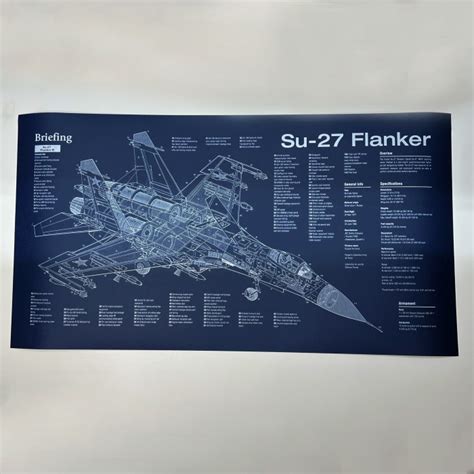 Aviation Poster of Su-27 Flanker