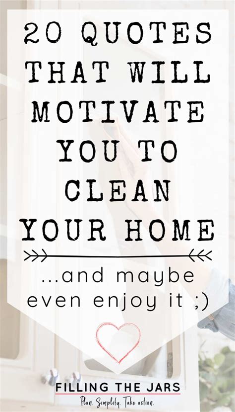 Motivational Quotes For Cleaning: 20 Positive Clean Home Sayings ...