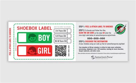 Christmas Shoebox Labels Printable