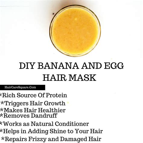 Banana and Egg Hair Mask With Olive Oil and Honey For Dry Hair!