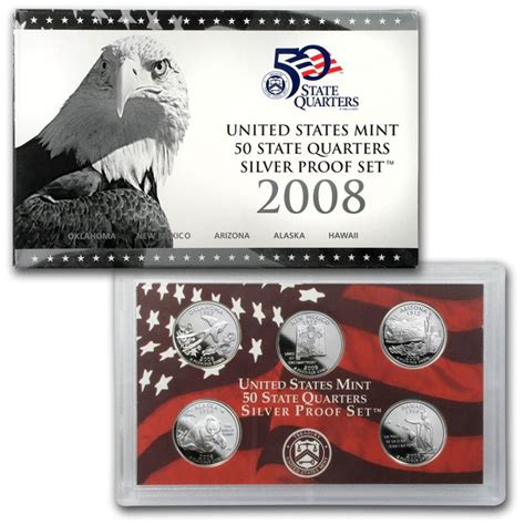 U.S. Mint - 2008 State Quarters Silver Proof Set - Walmart.com - Walmart.com