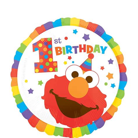 1st Birthday Elmo Balloon 17in | Invitaciones elmo, Fiesta de elmo, Cumpleaños de elmo