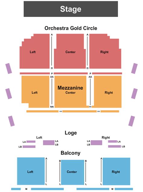 Carteret Performing Arts & Event Center, End Stage Seating Chart | Star Tickets