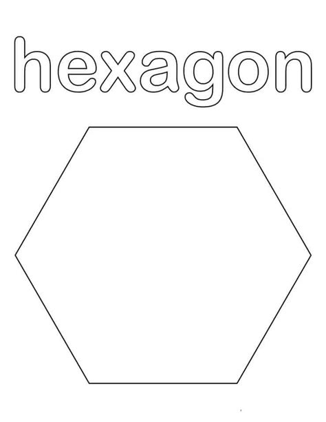 Hexágono para colorir, imprimir e desenhar - Colorir.Me