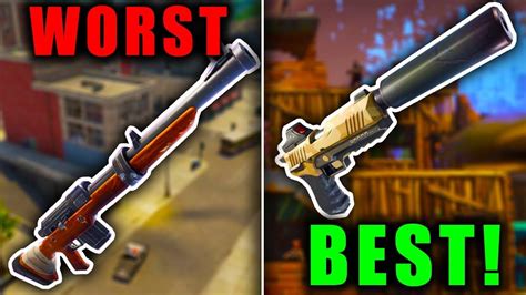 RANKING EVERY ADDED WEAPON FROM WORST TO BEST! (Fortnite Battle Royale ...