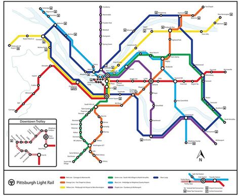 This Imagined Pittsburgh Light Rail Map is Tantalizing - The 412 - October 2013 | Subway map ...