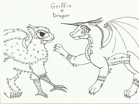 Dragon and Griffin by markfitch12 on DeviantArt