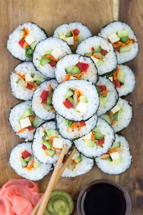 Vegan Sushi Recipe - Made Easy Using the Sushezi! - The Foodie Eats