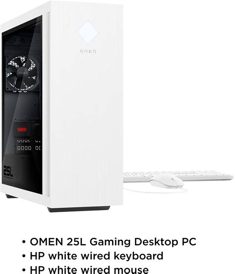 Customer Reviews: HP OMEN 25L Gaming Desktop AMD Ryzen 3 5300G 8GB DDR4 ...