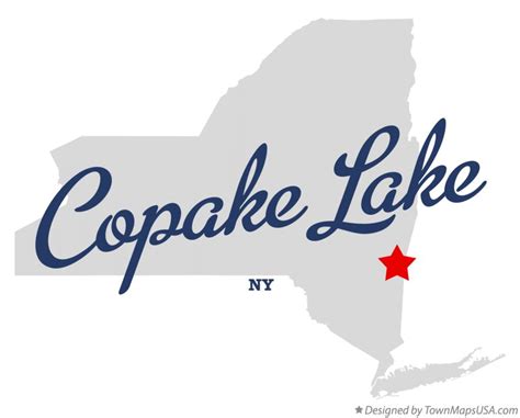 Map of Copake Lake, NY, New York