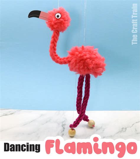 Dancing flamingo puppet - The Craft Train