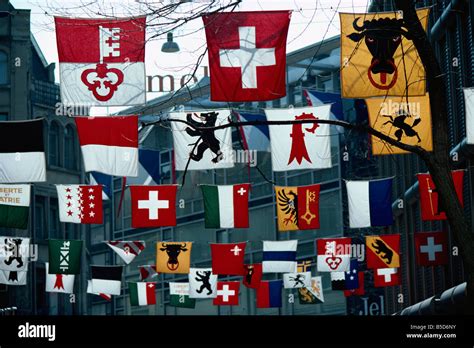 Switzerland flags hi-res stock photography and images - Alamy