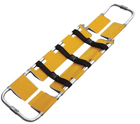 MEDSOURCE Scoop Stretcher, 67 in to 80 1/2 in Length, 17 in Width, 48 in Height, Yellow - 38G232 ...