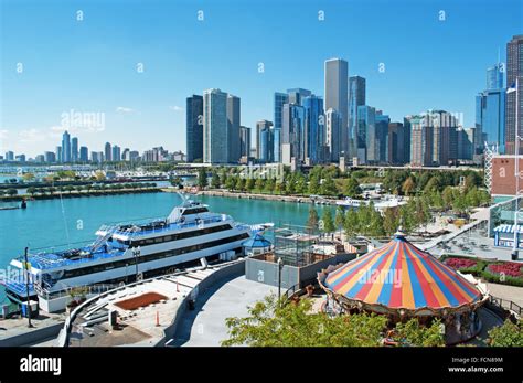 Chicago, Michigan Lake, Illinois, United States of America, Usa Stock ...