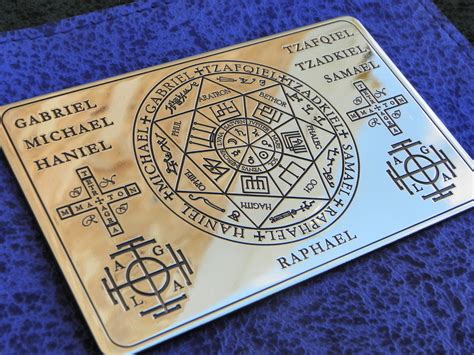 Wallet card The Seals of the Seven Archangels, The Seven Archangels ...