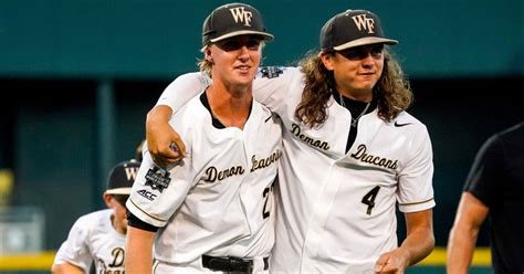 Wake Forest players having fun during College World Series run