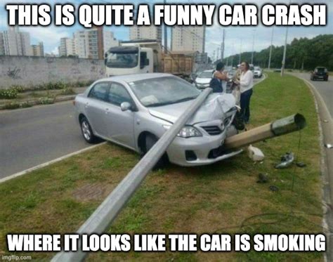 Funny Car Accident - Imgflip