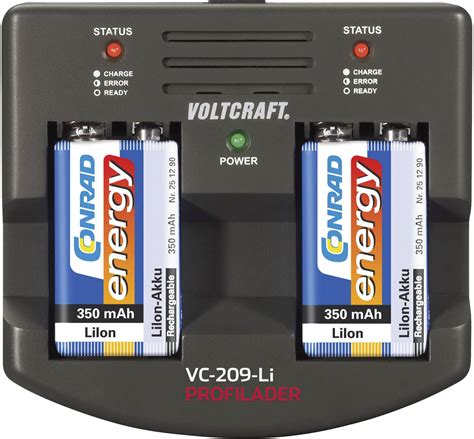 VOLTCRAFT VC209-Li 9V battery charger Li-ion 9V PP3 | Conrad.com