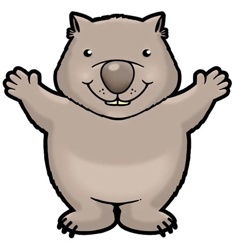 Wombat Cartoon | Free Download Clip Art | Free Clip Art | on Clipart Library