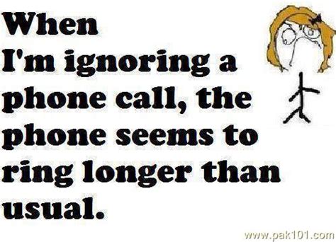 Funny Picture Ignoring A Phone Call | Pak101.com