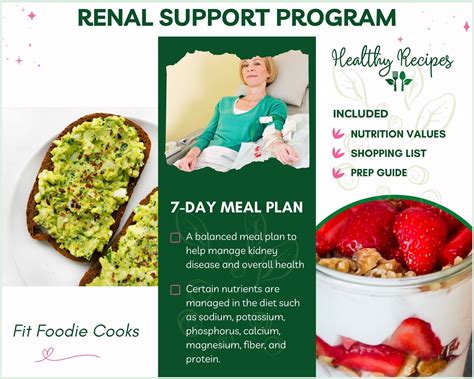 Renal Diet Plan Weekly Meal Plan Printable Dash Eating Plan for Healthy ...