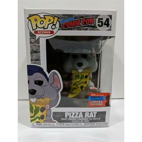 Funko POP! Icons Pizza Rat Blue Hat #54 2020 Fall Convention Excluisve - Walmart.com - Walmart.com