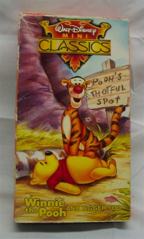 Vintage Walt Disney Mini Classics Winnie the Pooh and Tigger Too Vhs Video Children's Cartoon ...