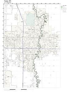 Amazon.com - ZIP Code Wall Map of Fargo, ND ZIP Code Map Laminated - Prints