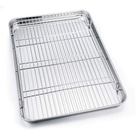 JUMBO Extra Large Baking Sheet And Cooking Rack Set, Stainless Steel ...