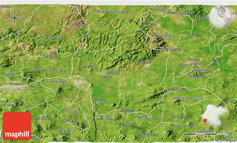 Satellite 3D Map of Penjamo