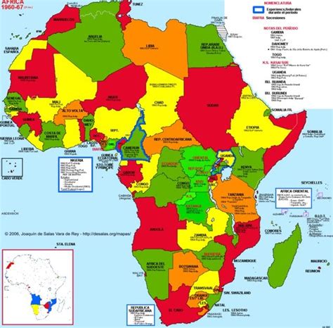 Map Of Africa 1960 - World Of Light Map