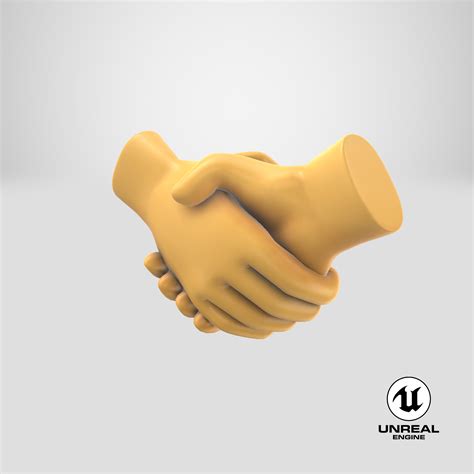 Handshake gesture emoji hands 3D model - TurboSquid 1549535