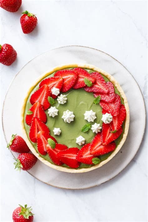 Matcha Strawberry Tart | Love and Olive Oil