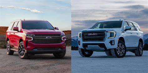 How the 2021 Chevy Tahoe and GMC Yukon Are the Same—and Different