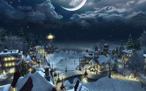 Christmas Night Wallpapers - Wallpaper Cave