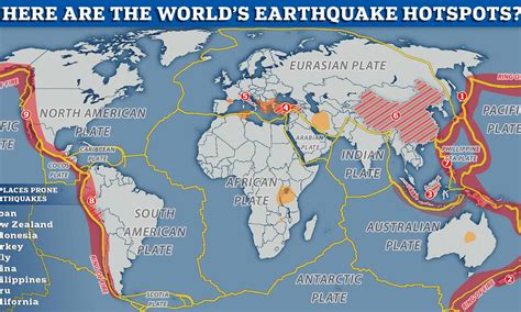 Where are the world's earthquake hotspots?