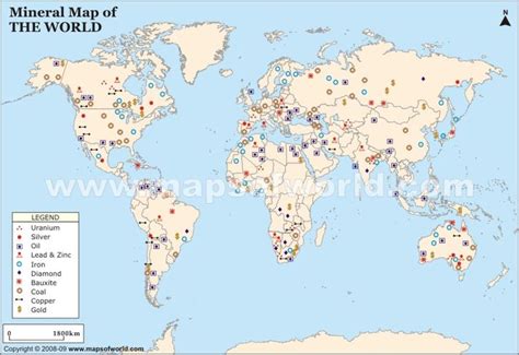 World Mineral Map | Map, Minerals, Map art