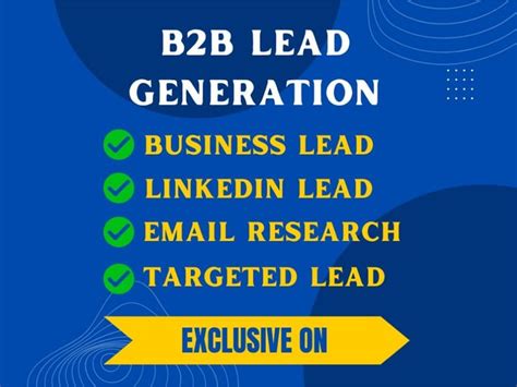 A list of B2B Lead Generation services. | Upwork