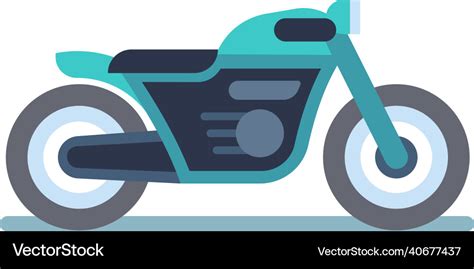 Motorbike icon side view motorcycle cartoon bike Vector Image