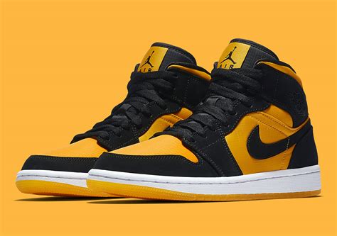 Air Jordan 1 Mid "University Gold & Black" Drops Soon: Official Images