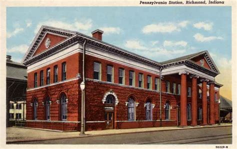 New England Chapter, PRRT&HS - Richmond, Indiana Postcard