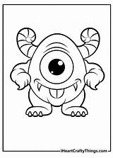 Cute Monster Coloring Page Kawaii Monsters 45% OFF sketch template