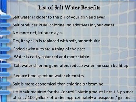 Benefits of convert salt water pool back to chlorine