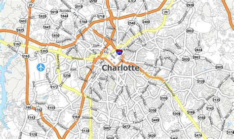 Charlotte Map, North Carolina - GIS Geography